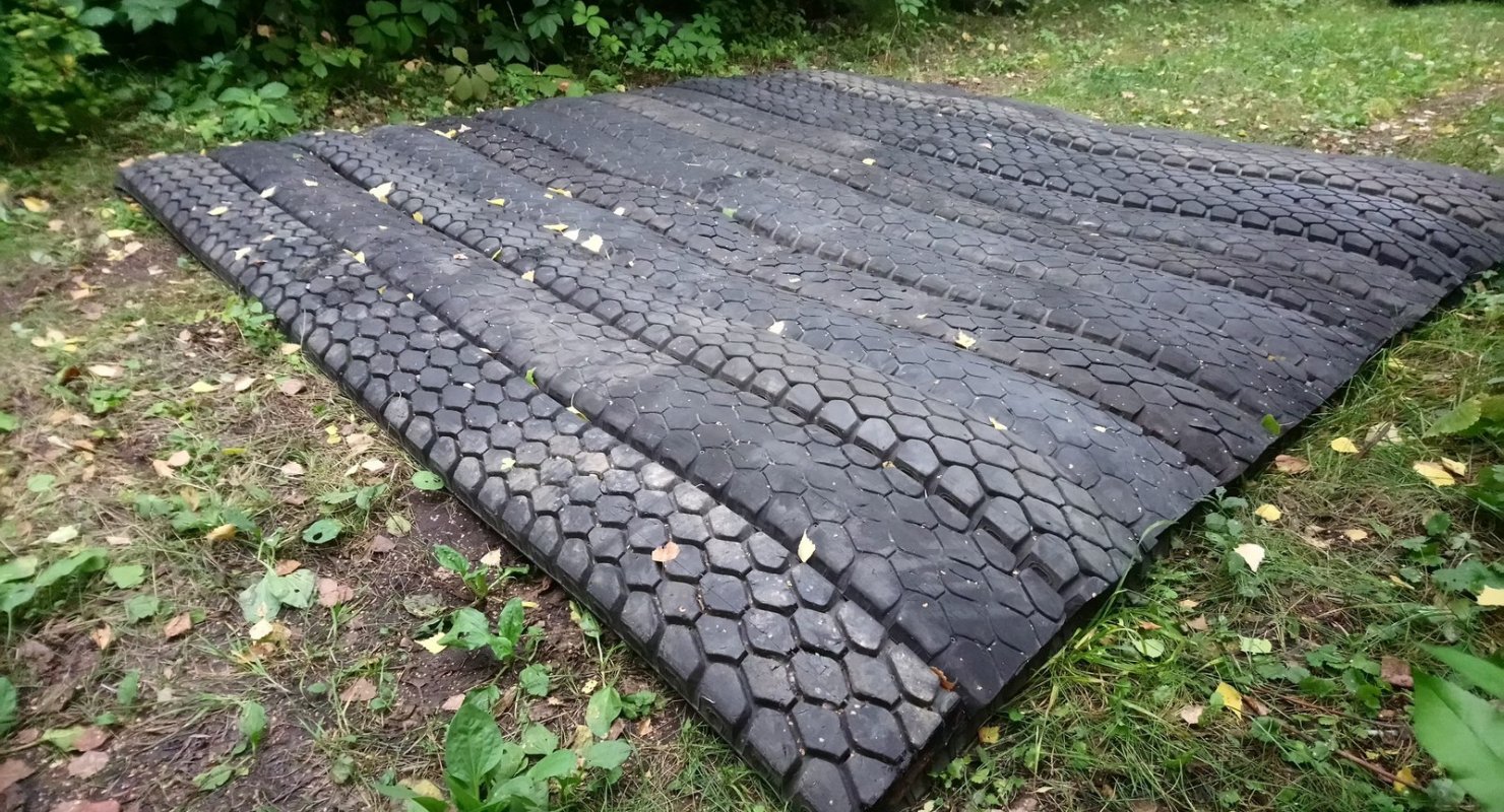 Необычное применение изношенных покрышек