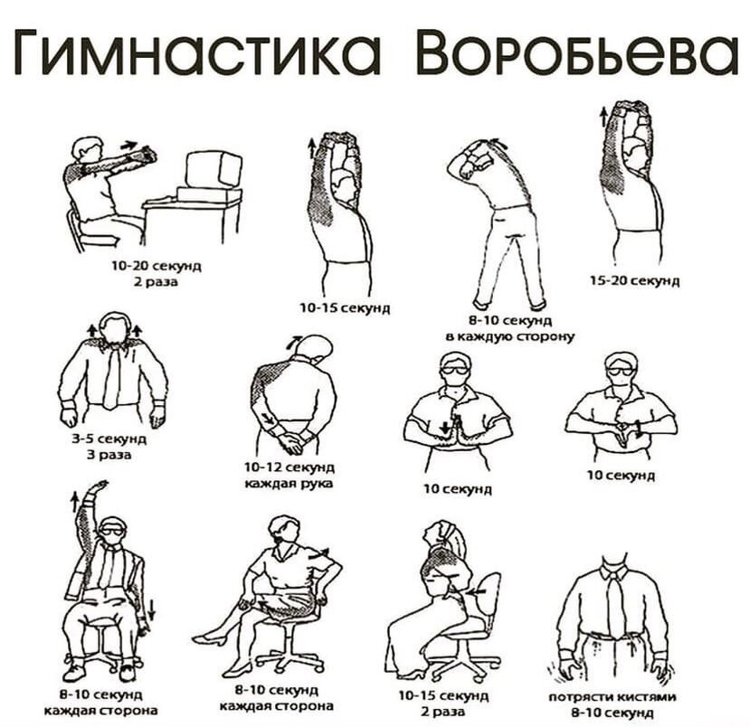 Скрытая гимнастика Воробьёва гимнастика,общество,упражнения