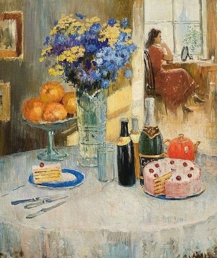 художник, СССР, интерьер, квартира