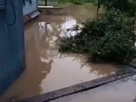 В Приморском крае сильные дожди затопили дома и участки