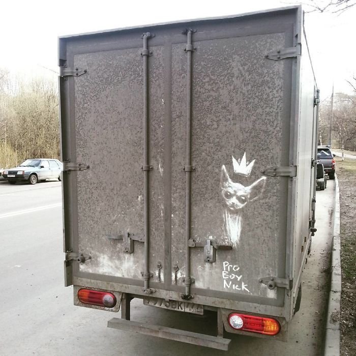 Авто Грязнулям посвящается! Авто Грязнулям посвящается! art, street art, авто, своими руками, сделай сам, стрит-арт