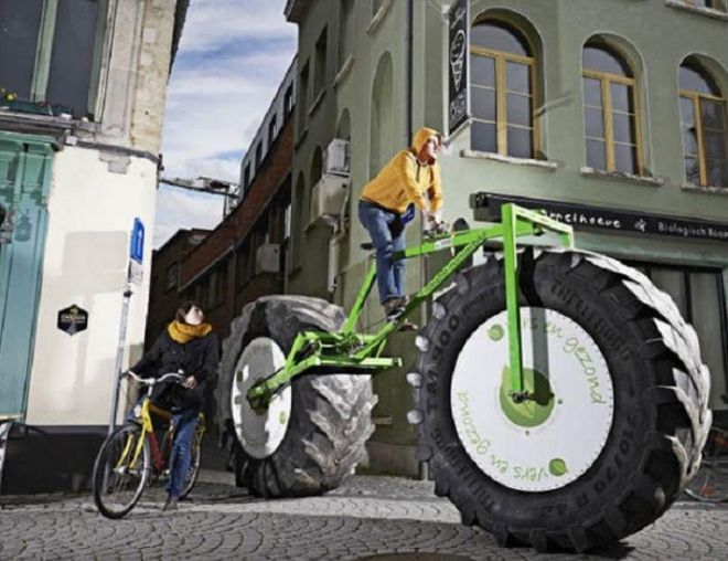 Конструкция на фотографии – «Самый тяжелый велосипед с мире»