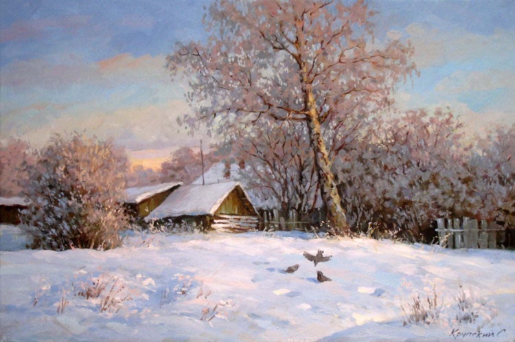 Художник Сергей Крупский. Там речка чистая, золотистая 