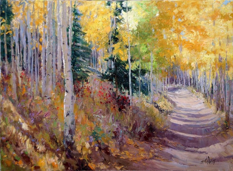 Американский художник-импрессионист Eric Wallis живопись