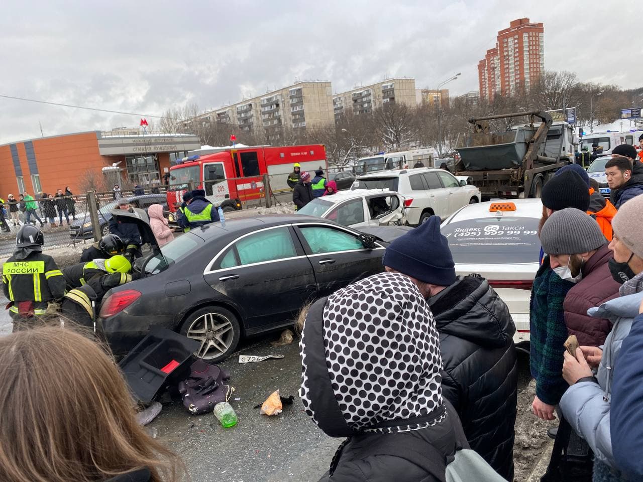 Авария на Рублевском шоссе сейчас