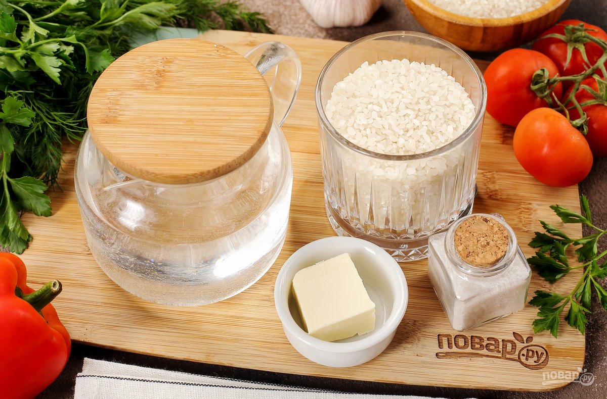 Ингредиенты для запаривания риса