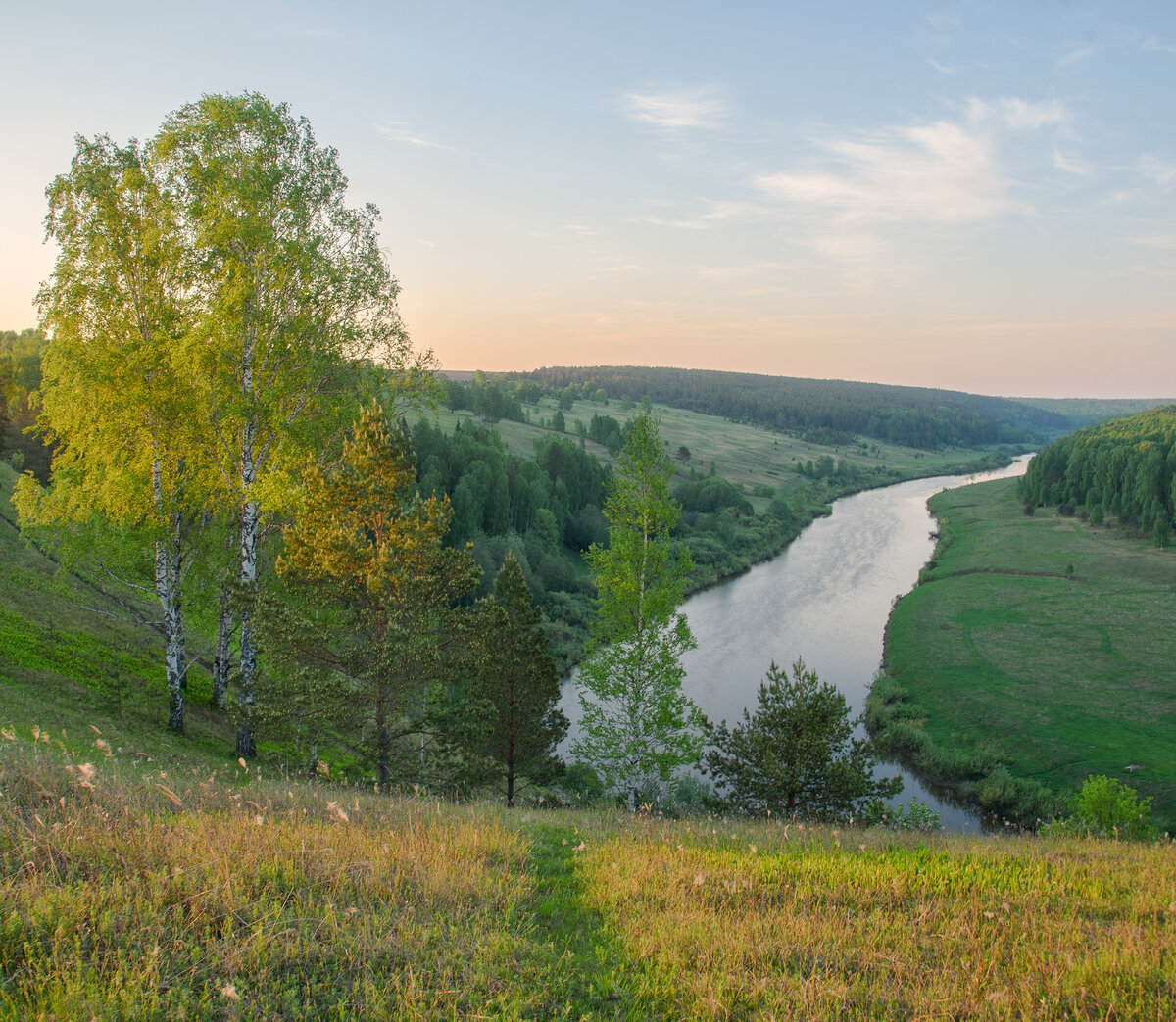 Рассвет на реке Немда