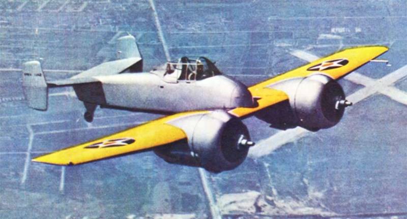 Палубный истребитель Grumman XF5F Skyrocket 