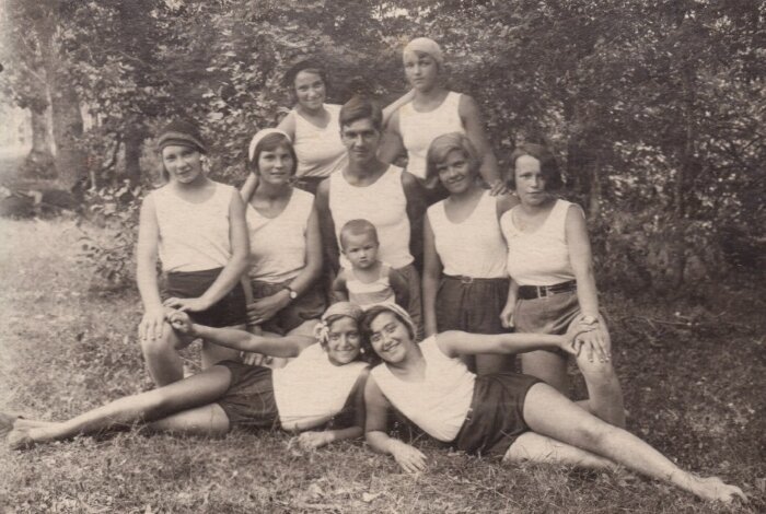 Секция плавания, Ленинград, 1929 год здоровые, люди, ностальгия, ретро, советский спорт, спорт, фото