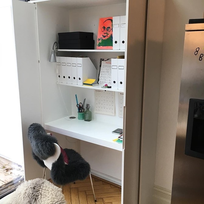 Кабинет в шкафу: 7 удивительных и вдохновляющих примеров Кабинет в шкафу: 7 удивительных и вдохновляющих примеров домашний офис