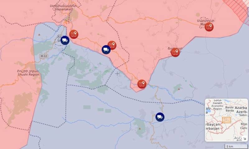 Азербайджанские военные передвигаются по Карабаху под конвоем российских бойцов Новости