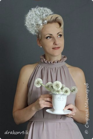 Оригинальная заколка-одуванчик: мастер-класс