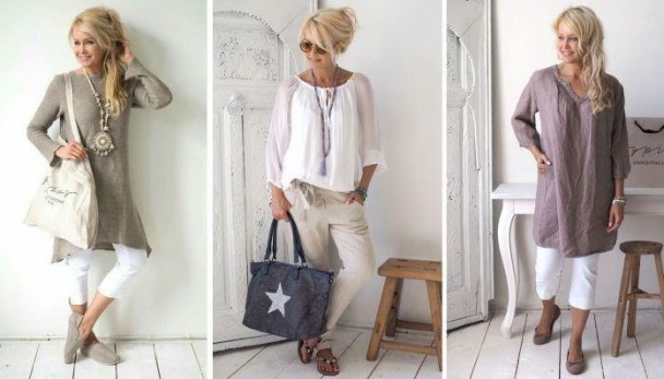 Стильный эффектный casual : 10 очаровательных образов для зрелых дам