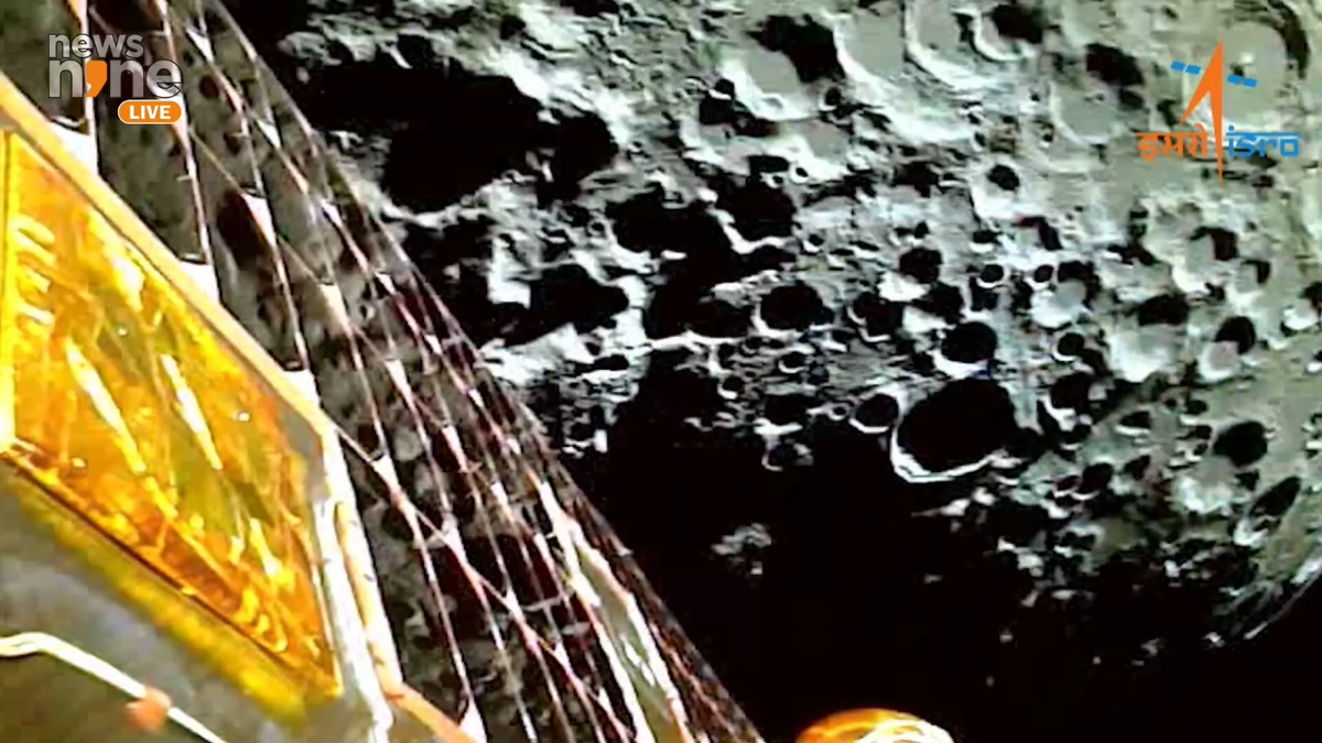 «Чандраян-3» уже на орбите Луны. Credits: ISRO/News Nine.