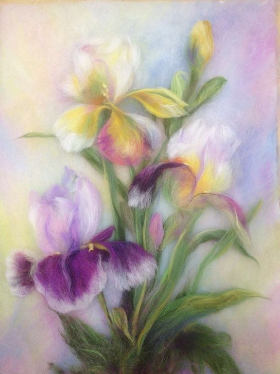 Картины из шерсти Картины из шерсти вдохновение