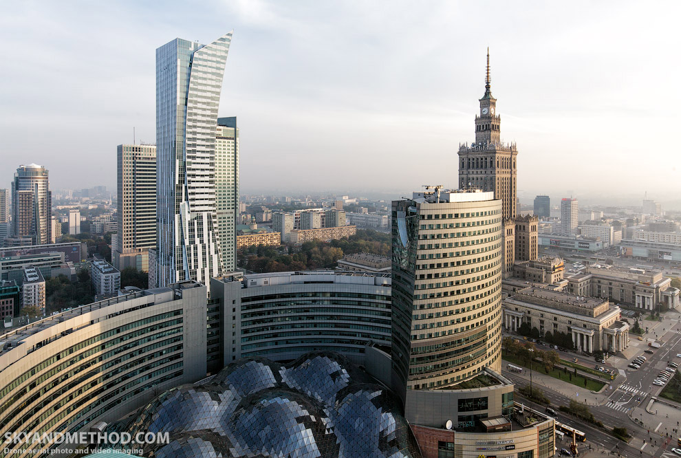 Варшава с высоты птичьего полета