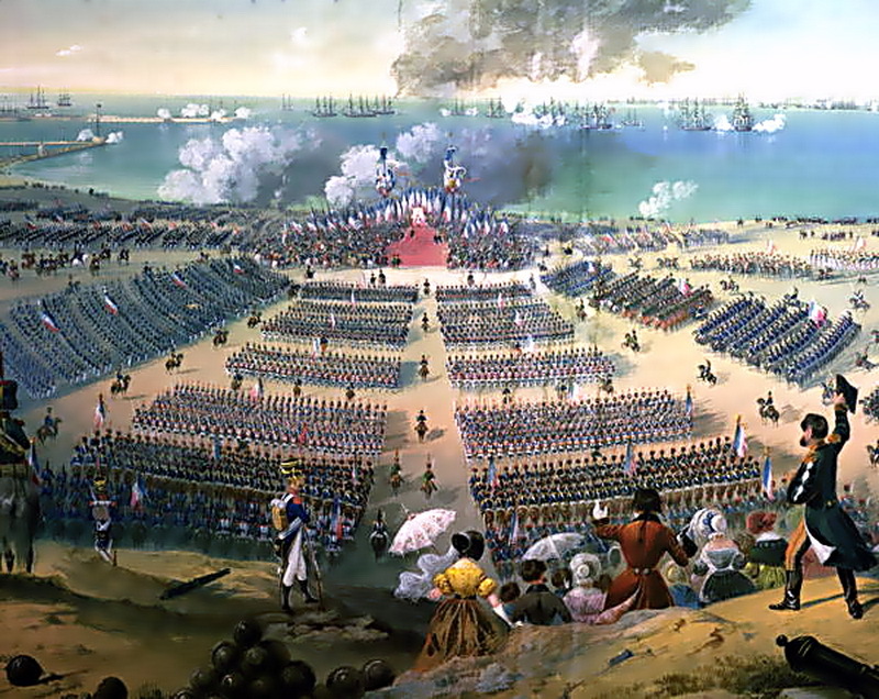 ​Смотр Булонской армии 15 августа 1804 года. wikimedia.org - Морская игрушка Наполеона | Warspot.ru