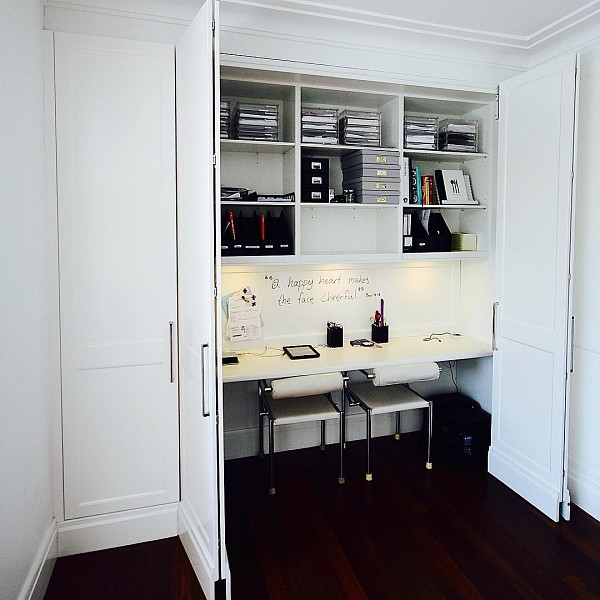 Кабинет в шкафу: 7 удивительных и вдохновляющих примеров домашний офис