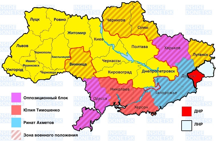 Карта лнр днр херсонской и запорожской области