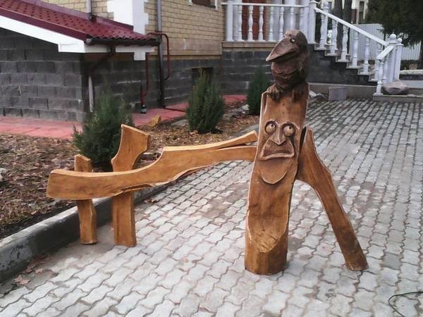 Резьба бензопилой Деревянная скульптура, резьба бензопилой, резьба по дереву