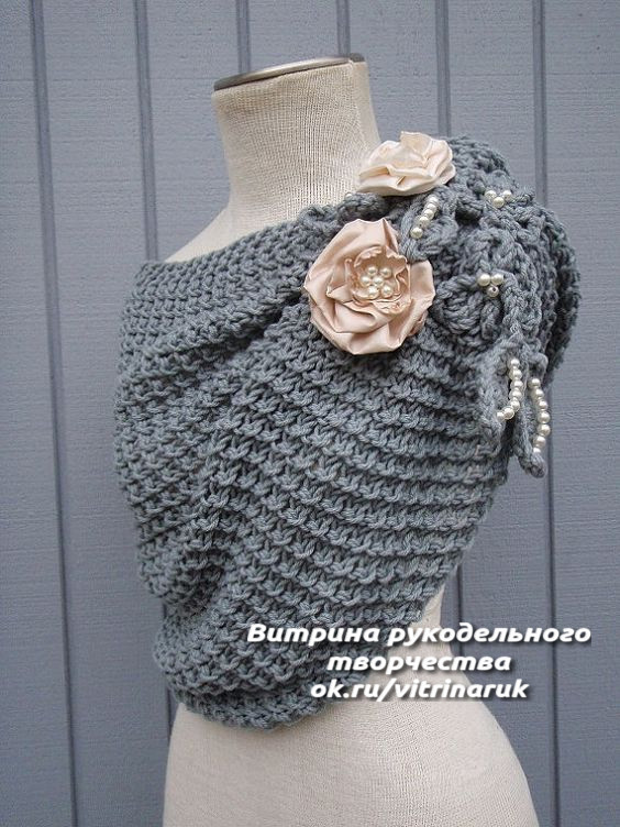 Такую красоту несложно связать спицами болеро,вязание,женские хобби,рукоделие,своими руками,умелые руки