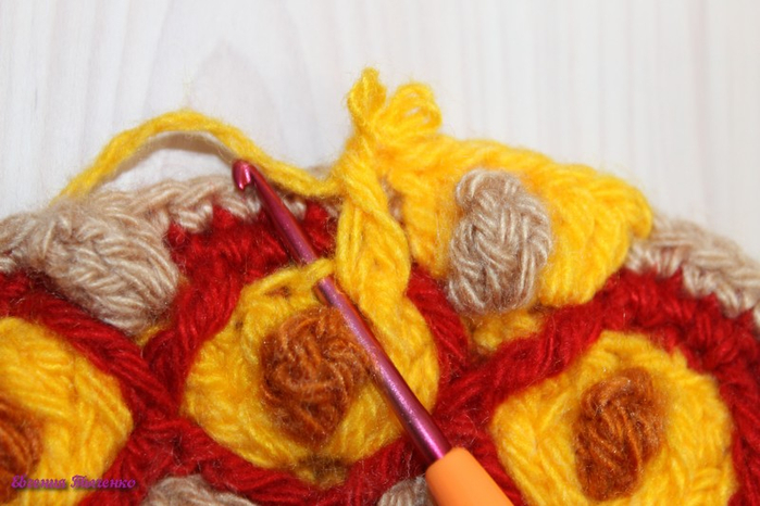 Коврик-сидушка: мастер-класс. Из остатков пряжи Коврик-сидушка: мастер-класс. Из остатков пряжи вязание