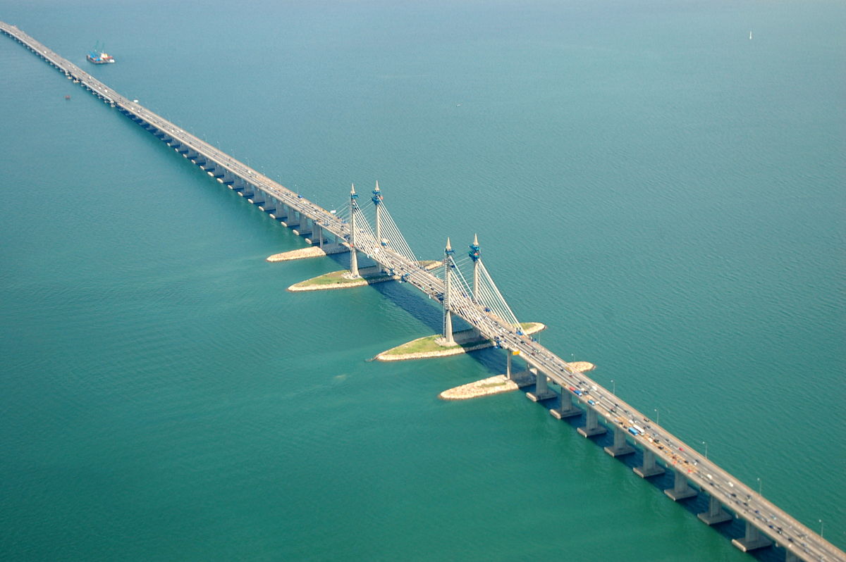 18 самых длинных мостов в мире архитектура,мир,мосты