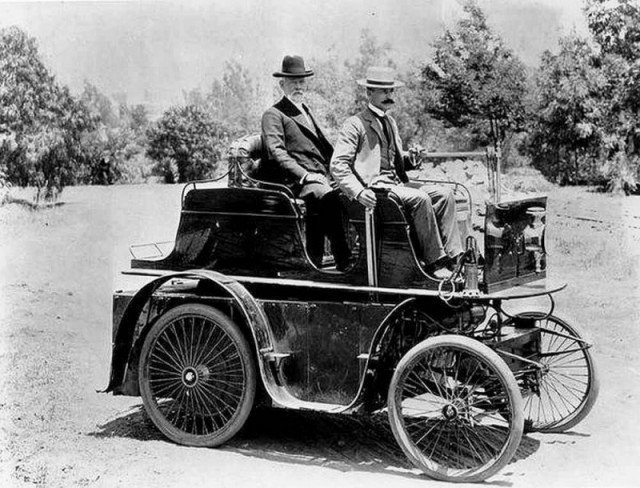 Первый автомобиль в Лос-Анджелесе, США, 1897 год. история, люди, мир, фото