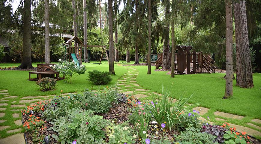 Как сделать красивый сад, если участок расположен в лесу ландшафтный дизайн,садоводство