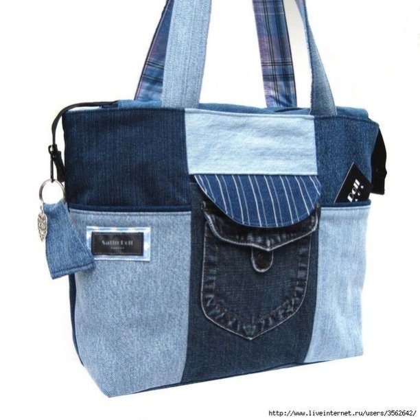 Джинсовые сумки - идеи для вдохновения идеи и вдохновение,шитье