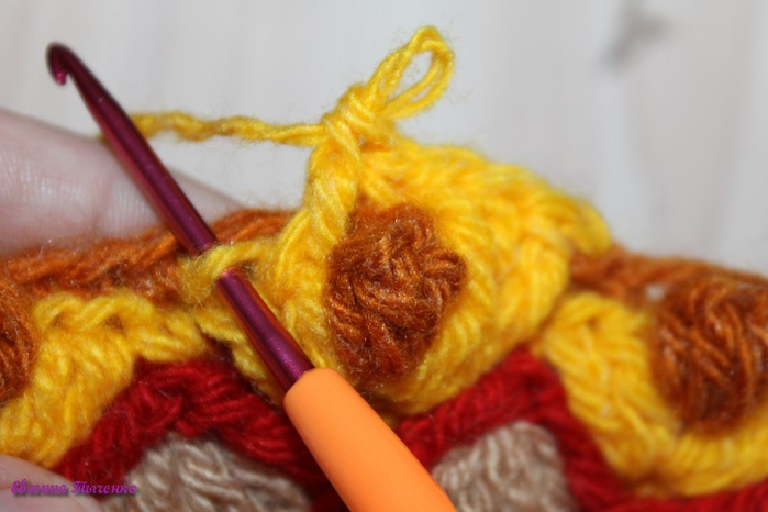 Коврик-сидушка: мастер-класс. Из остатков пряжи Коврик-сидушка: мастер-класс. Из остатков пряжи вязание