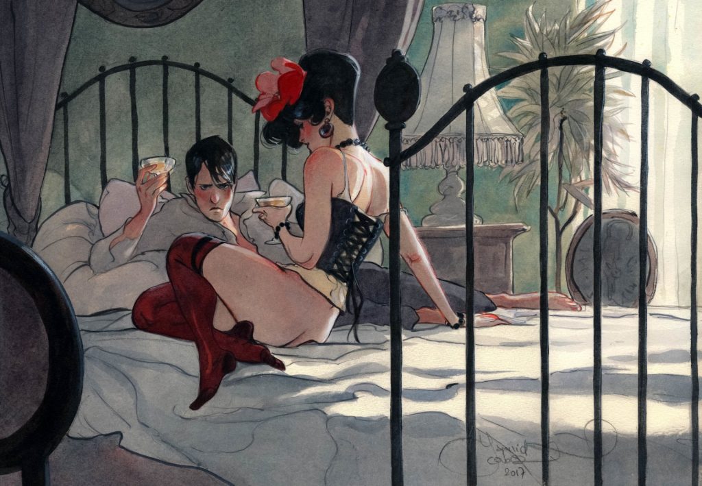 Сексуальные француженки в акварелях художника Янника Корбо. Сексуальные француженки в акварелях художника Янника Корбо.