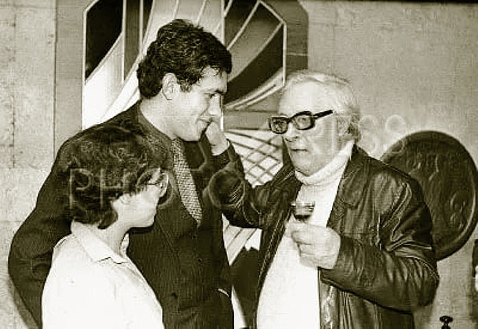 Стас Садальский и Лев Ошанин, 14 октября 1981 года. Фото М.Пазий