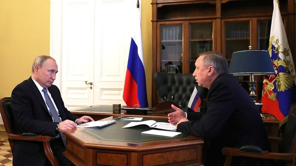 Песков анонсировал переговоры Путина и губернатора Петербурга 17 сентября