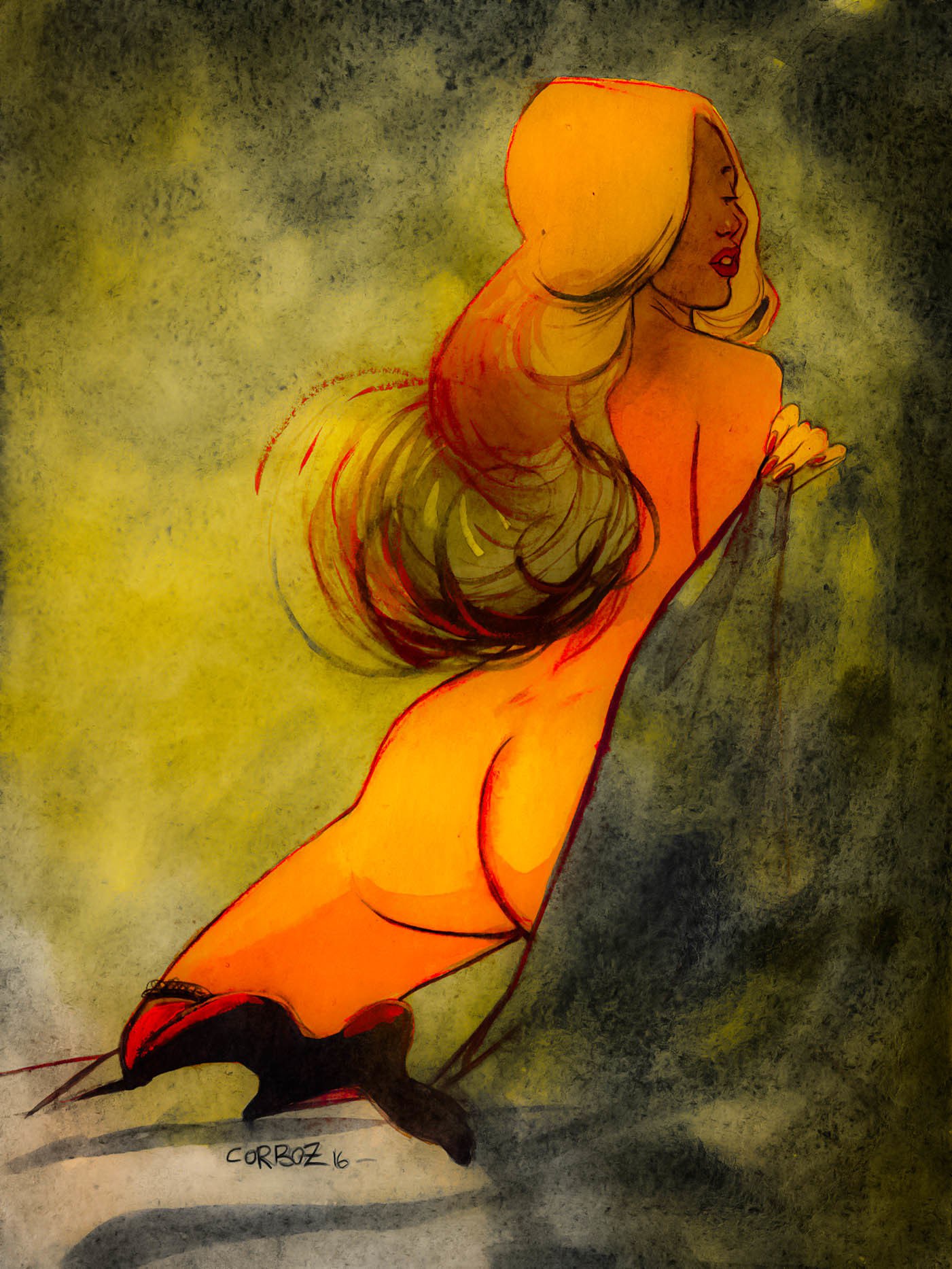 Сексуальные француженки в акварелях художника Янника Корбо. Сексуальные француженки в акварелях художника Янника Корбо.