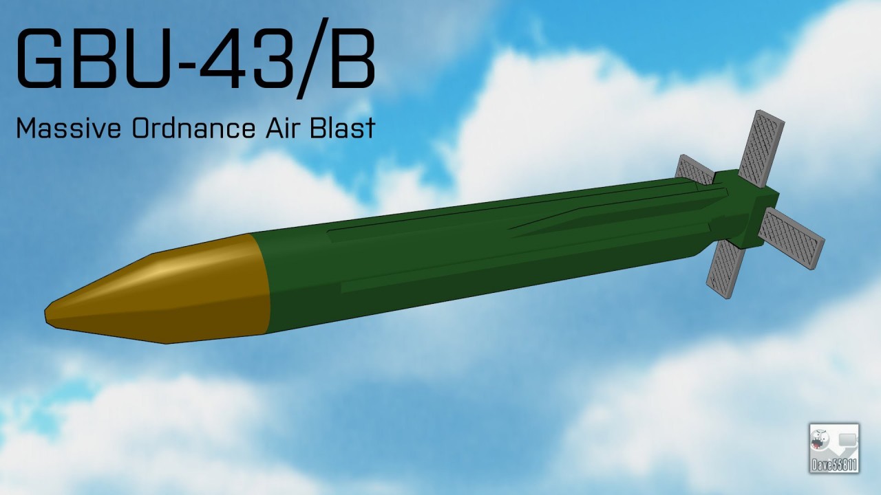Мать всех бомб. Бомб GBU-43/B. GBU-43/B massive Ordnance Air Blast. GBU-43/B Moab.