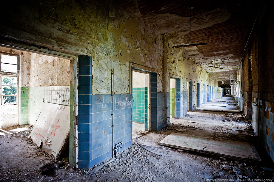 Заброшенный советский госпиталь под Берлином Берлин,болезни,война,здания,призраки