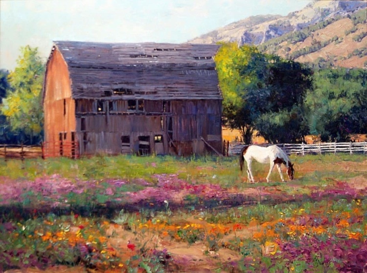 Американский художник-импрессионист Eric Wallis Американский художник-импрессионист Eric Wallis живопись
