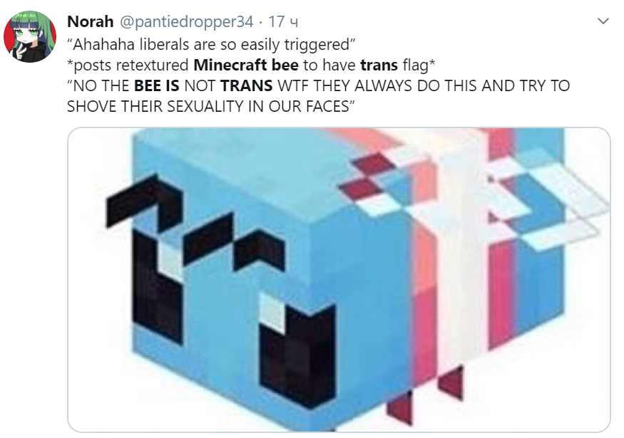 Minecraft bee is trans (Пчелы в Майнкрафте... 