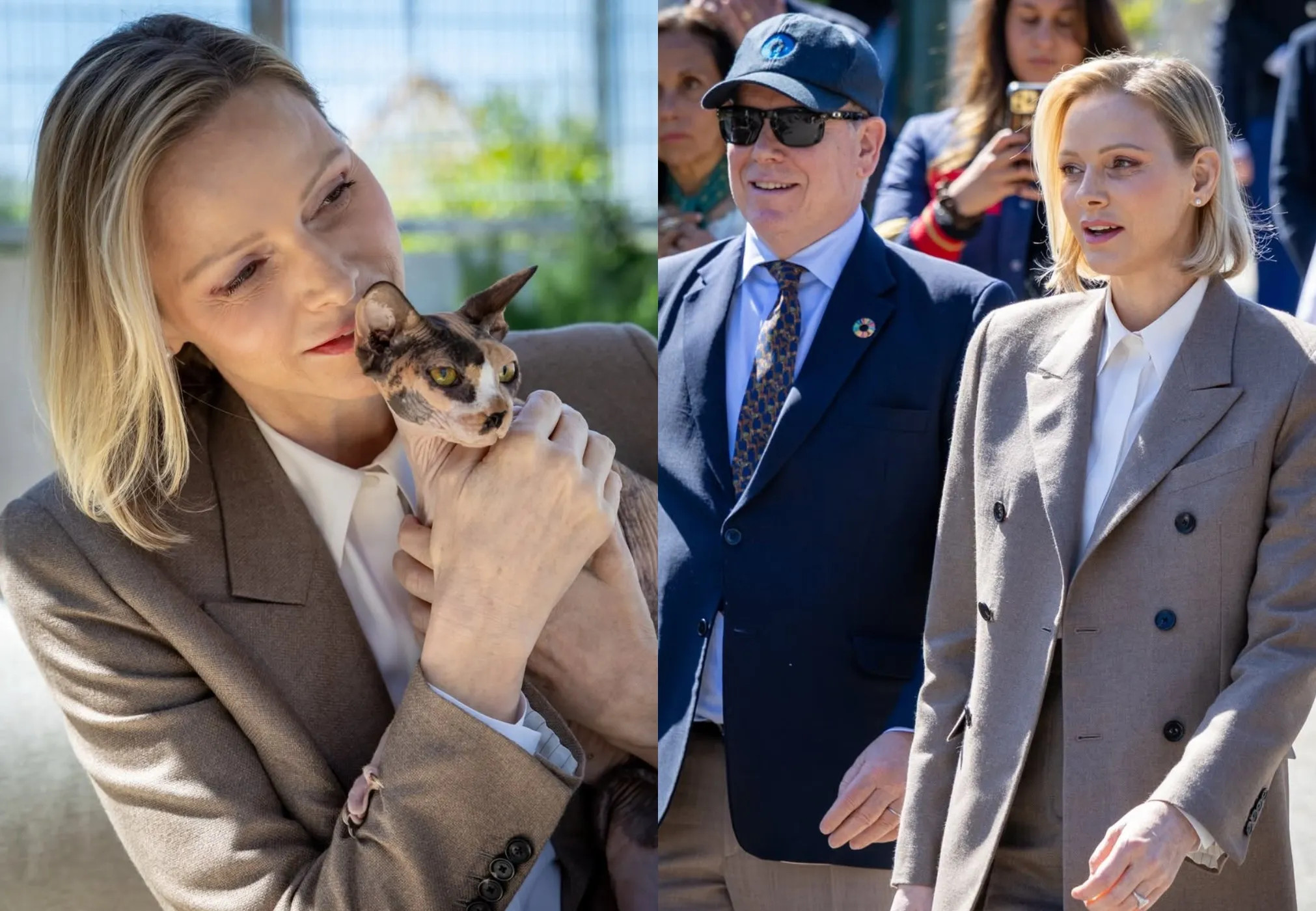 Княгиня Шарлен, князь Альбер II и члены монаршей семьи посетили приют для животных в Монако