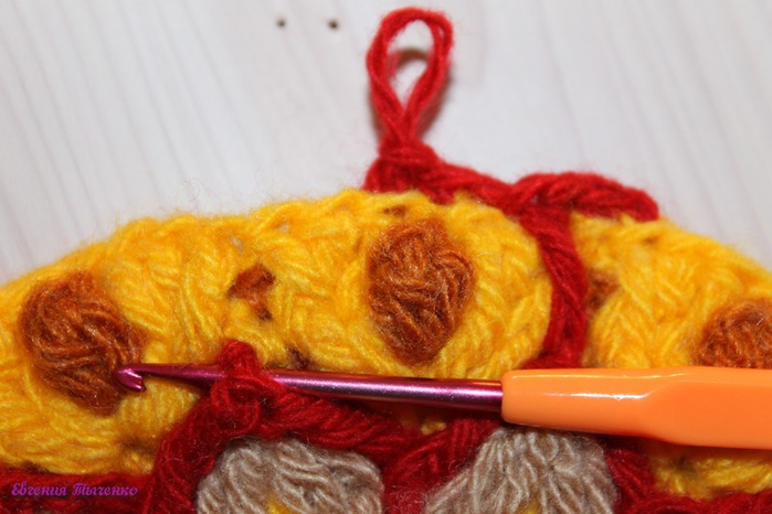 Коврик-сидушка: мастер-класс. Из остатков пряжи Коврик-сидушка: мастер-класс. Из остатков пряжи вязание