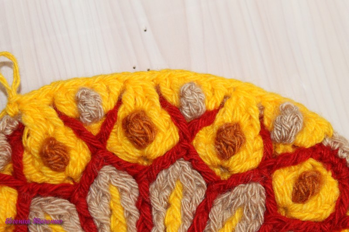 Коврик-сидушка: мастер-класс. Из остатков пряжи Коврик-сидушка: мастер-класс. Из остатков пряжи вязание