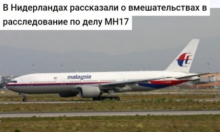 В Нидерландах раскрыли «теорию заговора» по MH17 и указали на Украину В Нидерландах раскрыли «теорию заговора» по MH17 и указали на Украину новости,события,политика