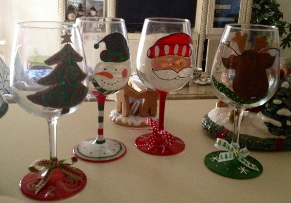 Новогодние бокалы
