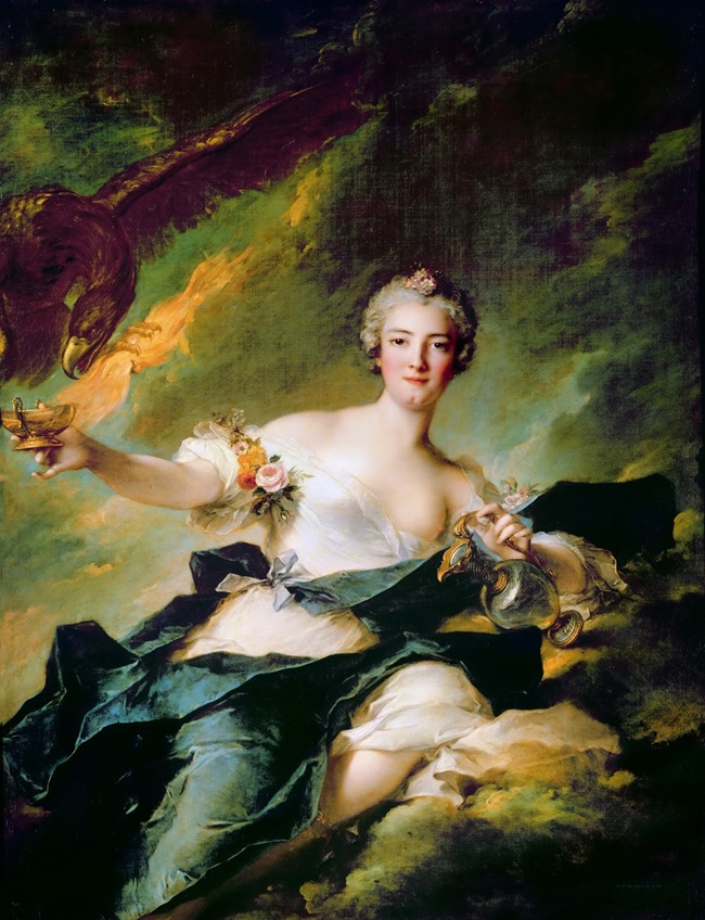 Портрет герцогини де Шольн в образе Гебы.