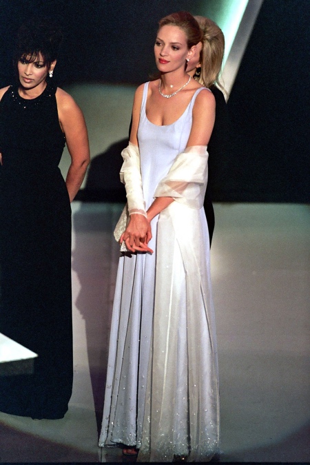 Уме Турман - 50 лет: 25 самых стильных образов актрисы Мода,Стиль звезд