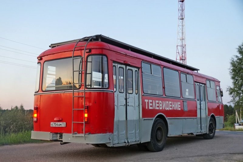 Капсула времени: телевизионный ЛиАЗ-677М ЛиАЗ 677, авто, автобус, лиаз