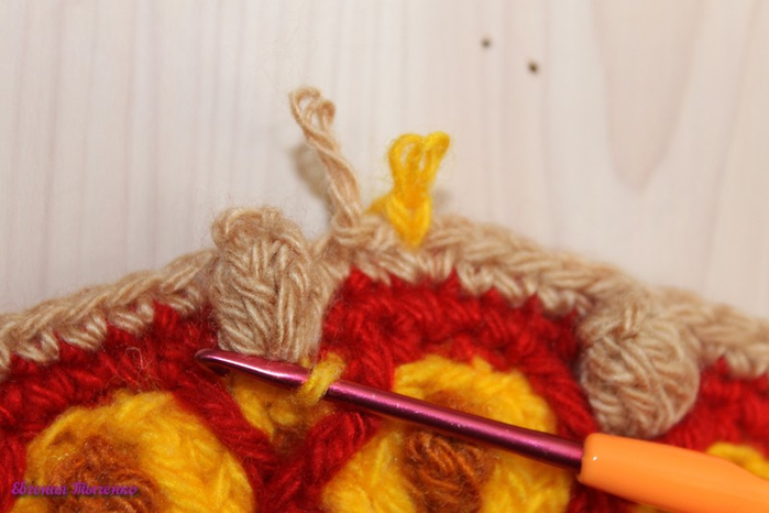 Коврик-сидушка: мастер-класс. Из остатков пряжи Коврик-сидушка: мастер-класс. Из остатков пряжи вязание