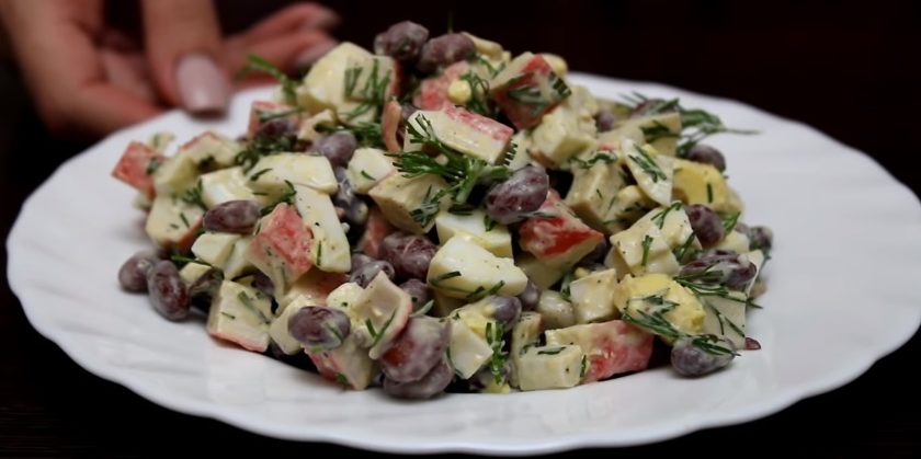 10 вкусных салатов с фасолью, которые хочется готовить снова и снова рецепты,салаты