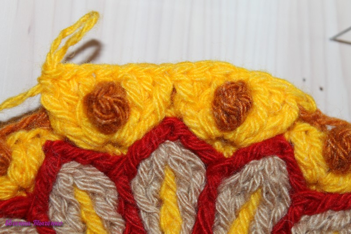 Коврик-сидушка: мастер-класс. Из остатков пряжи Коврик-сидушка: мастер-класс. Из остатков пряжи вязание